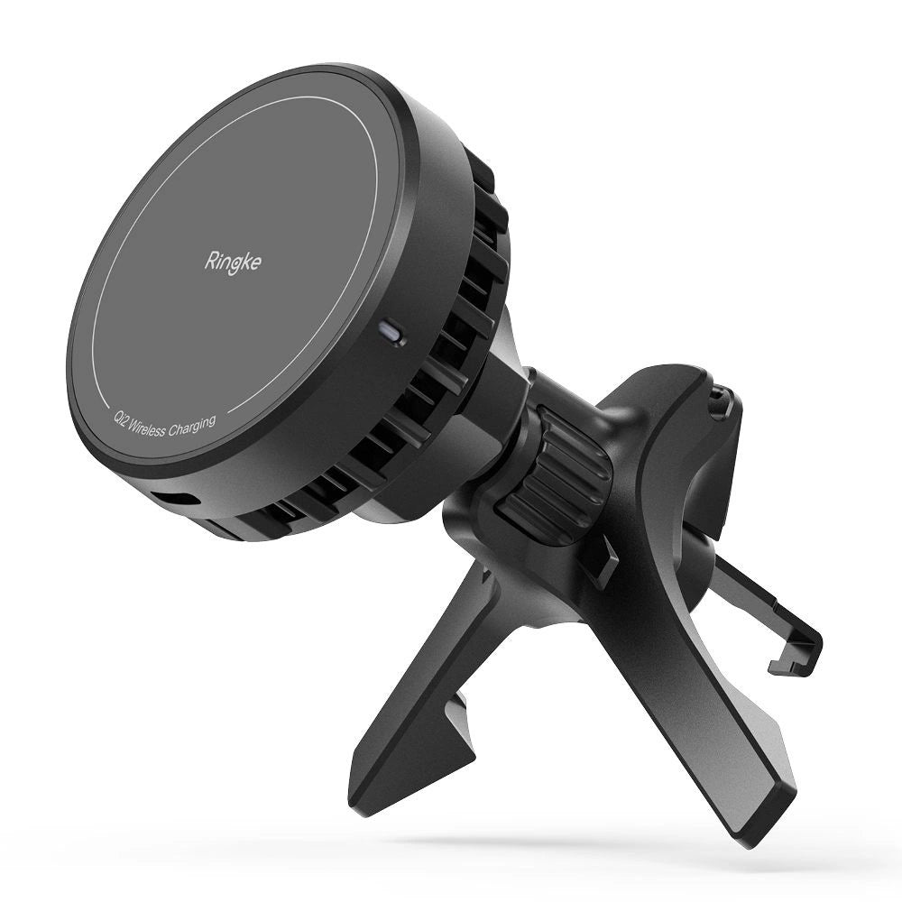 Ringke Peltier QI2 MagSafe 15W kabelloses Autoladegerät für Lüftungsschlitze, Schwarz