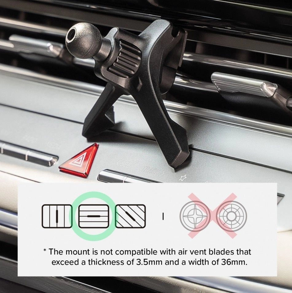 Ringke Peltier QI2 MagSafe 15W kabelloses Autoladegerät für Lüftungsschlitze, Schwarz