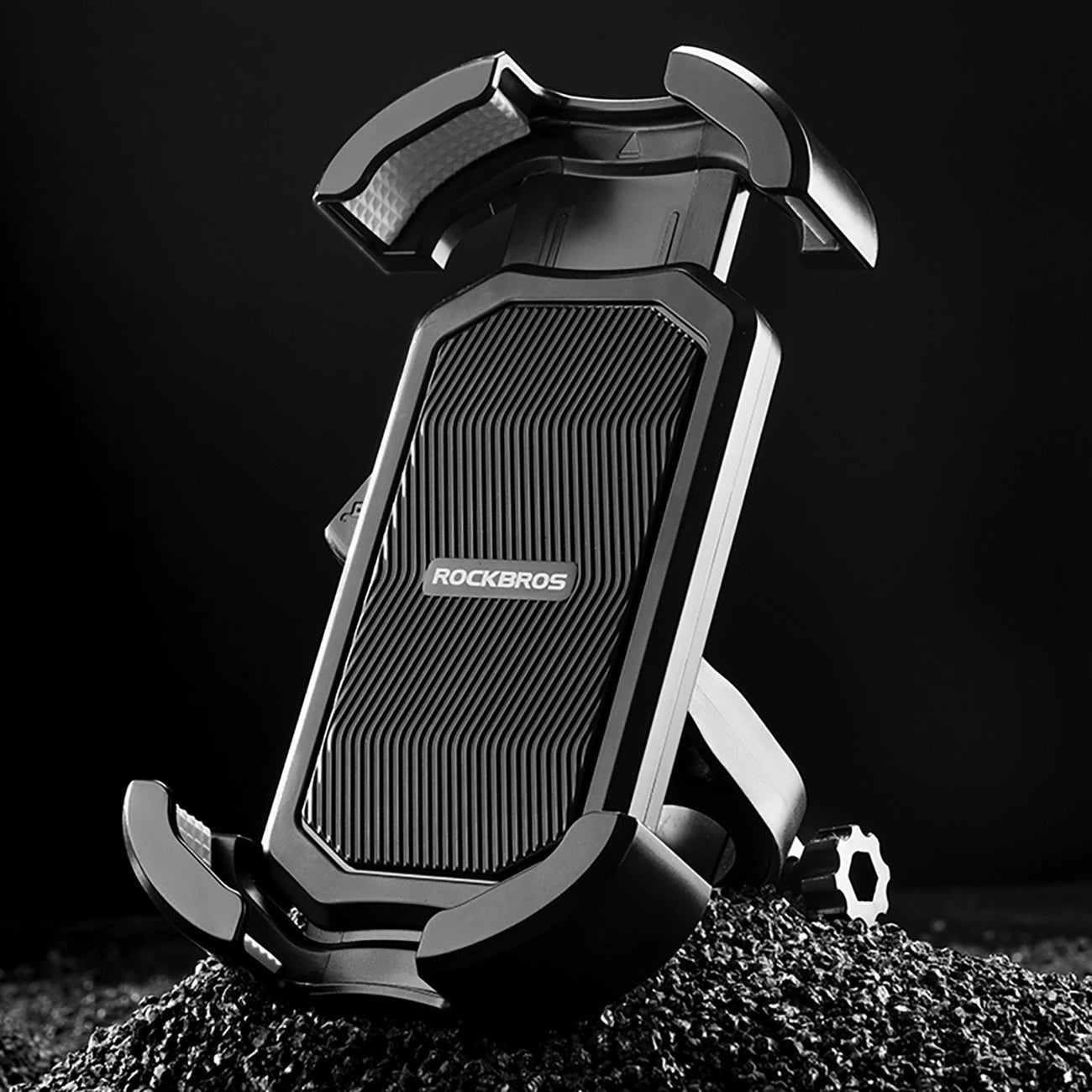Rockbros 25210032005 Motorradspiegel-Handyhalter – Schwarz