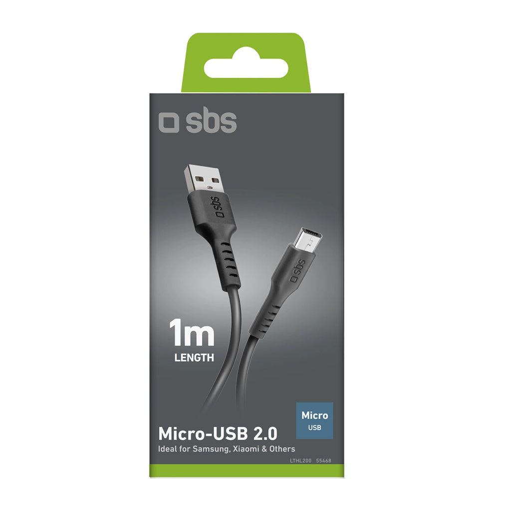 SBS LTHL200 USB-A – Micro-USB-Kabel 1 m – schwarz