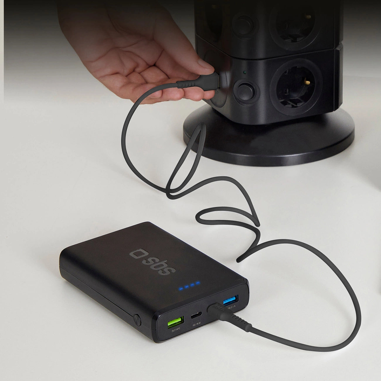 SBS LTHL200 USB-A – Micro-USB-Kabel 1 m – schwarz