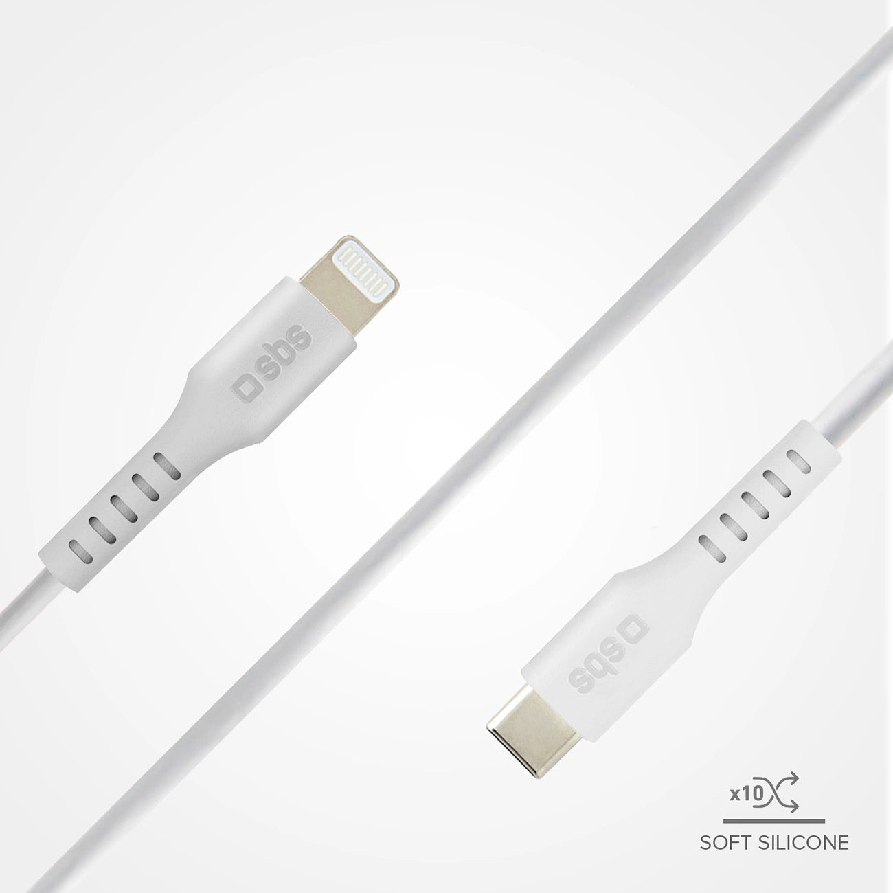 SBS TECABLELIGTC1W USB-C – Lightning Kabel mit MFi-Zertifizierung, 1 m – Weiß