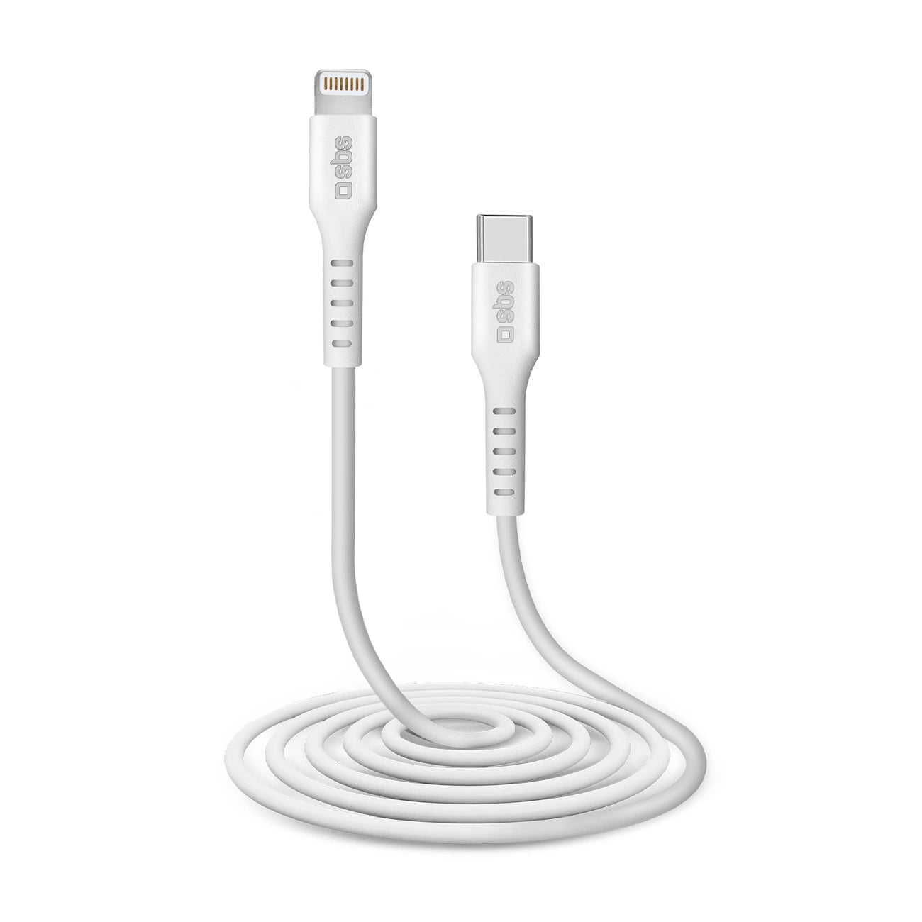 SBS TECABLELIGTC2W USB-C – Lightning Kabel 2 m – Weiß