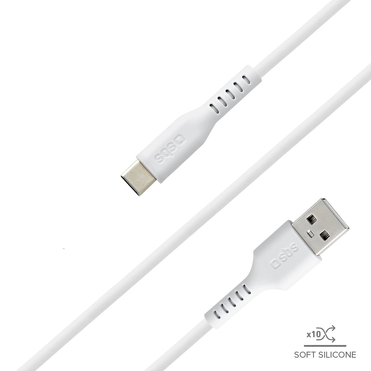 SBS TECABLEMICROC15W USB-A – USB-C-Kabel 1,5 m – Weiß