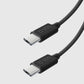 SBS TECABLETISSUETCK USB-C – USB-C-Kabel 1,5 m 60 W geflochten – Schwarz