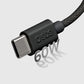 SBS TECABLETISSUETCK USB-C – USB-C-Kabel 1,5 m 60 W geflochten – Schwarz
