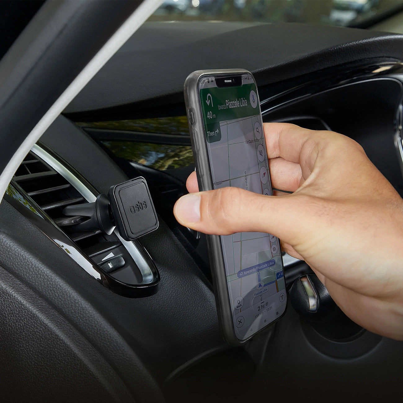 SBS TESUPMAGLCLIP magnetische Smartphone-Halterung – schwarz