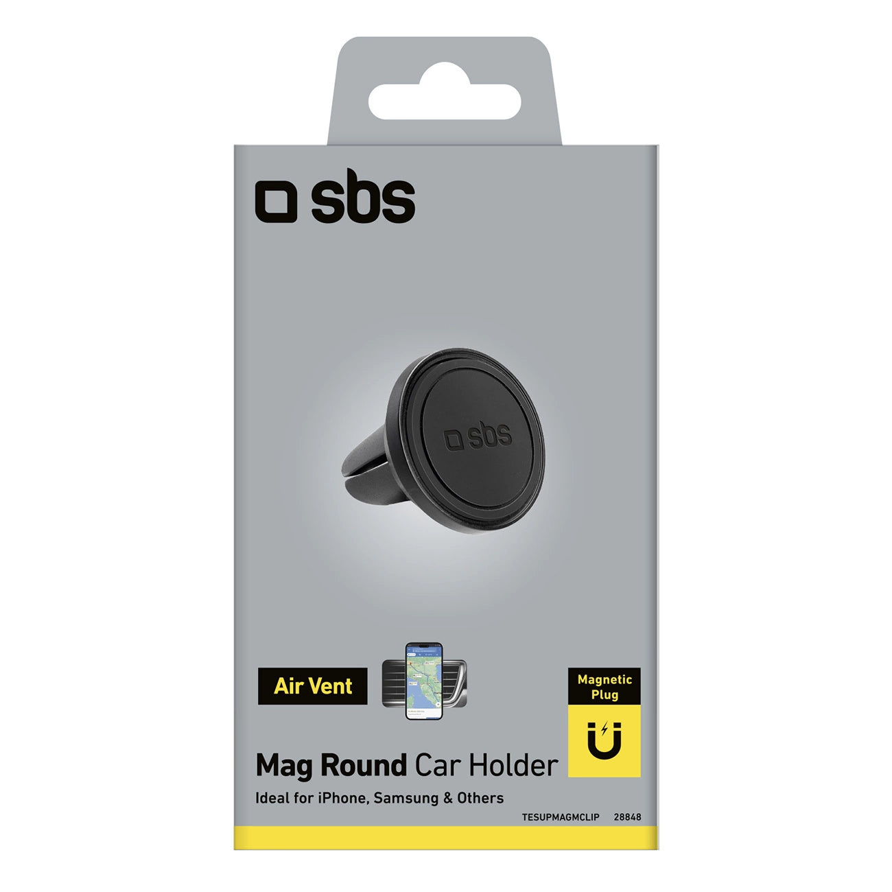 SBS TESUPMAGMCLIP Smartphone-Halterung magnetisch, für Lüftungsschlitze - schwarz