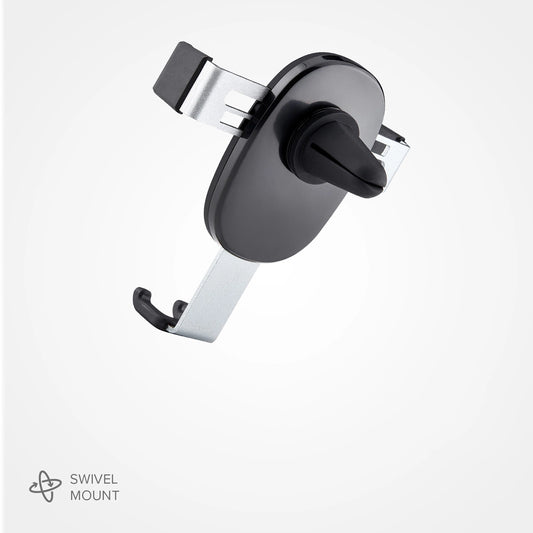 SBS TESUPPCLIPGRAVK Smartphone-Halterung für Lüftungsschlitze, Schwerkraft – Schwarz