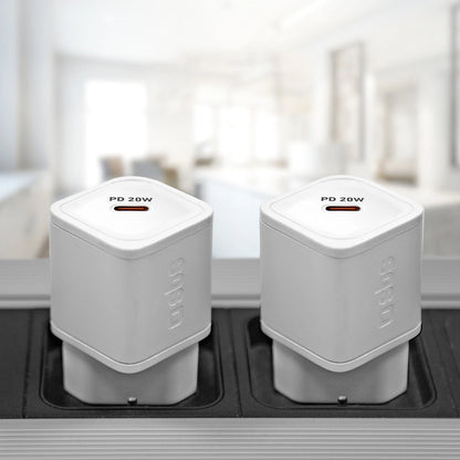 SBS TETRGAN1C20W 20-W-GaN-Wandladegerät mit Power Delivery – Weiß
