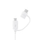 Samsung Combo EP-DG930DWEGWW Kabel USB-A / Micro-USB - USB-C 1,5 m - Weiß