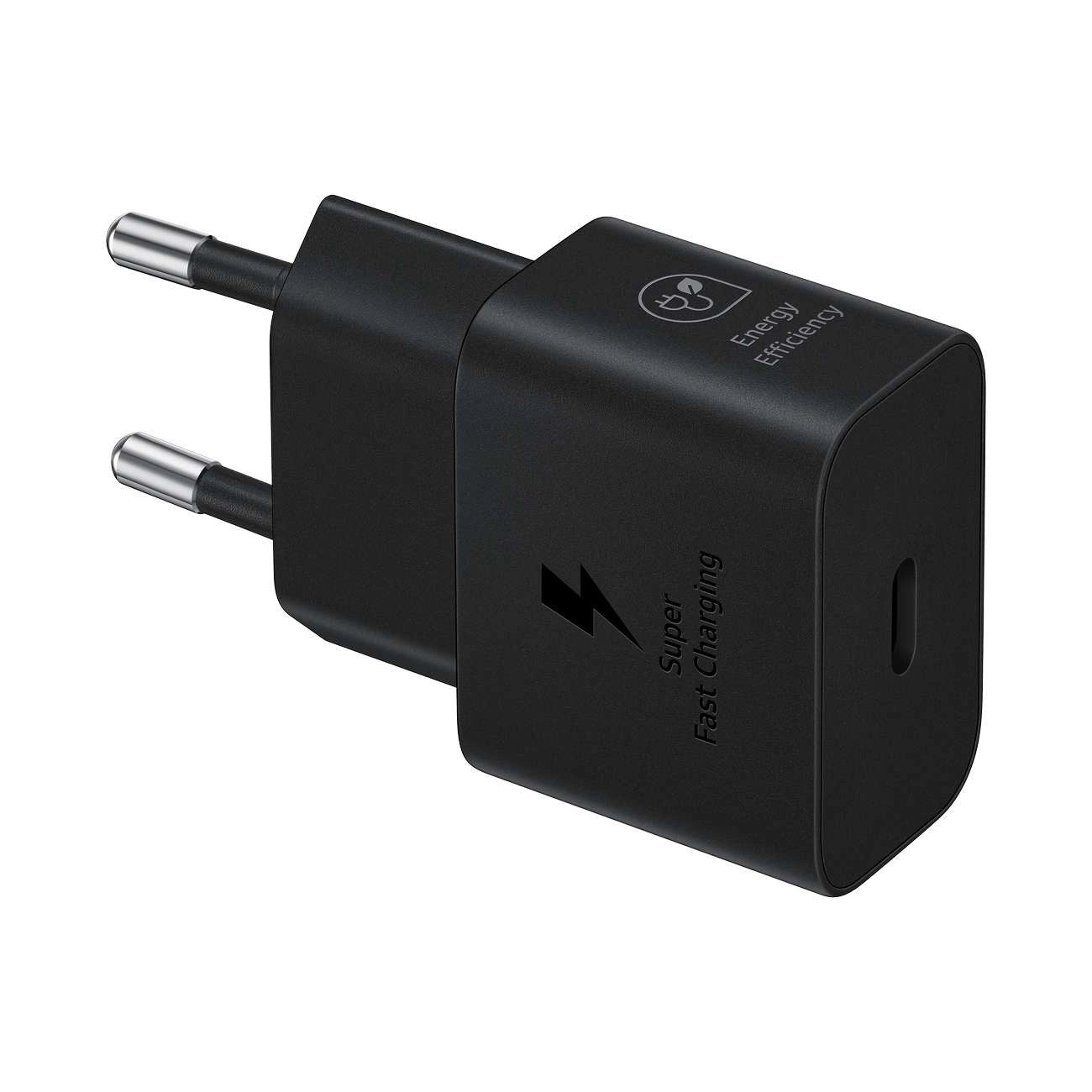 Samsung EP-T2510XBEGEU 25W SFC GaN Wandladegerät mit USB-C-Kabel – Schwarz