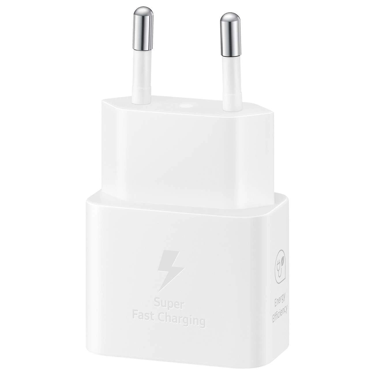 Samsung EP-T2510XWEGEU 25W SFC GaN-Wandladegerät mit USB-C-Kabel – Weiß
