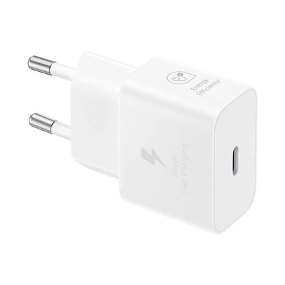 Samsung EP-T2510XWEGEU 25W SFC GaN-Wandladegerät mit USB-C-Kabel – Weiß