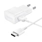 Samsung EP-TA200EWE USB-A 15W Wandladegerät mit EP-DR140AWE USB-A - USB-C Kabel (OOB Bulk - Ersatzverpackung) - weiß