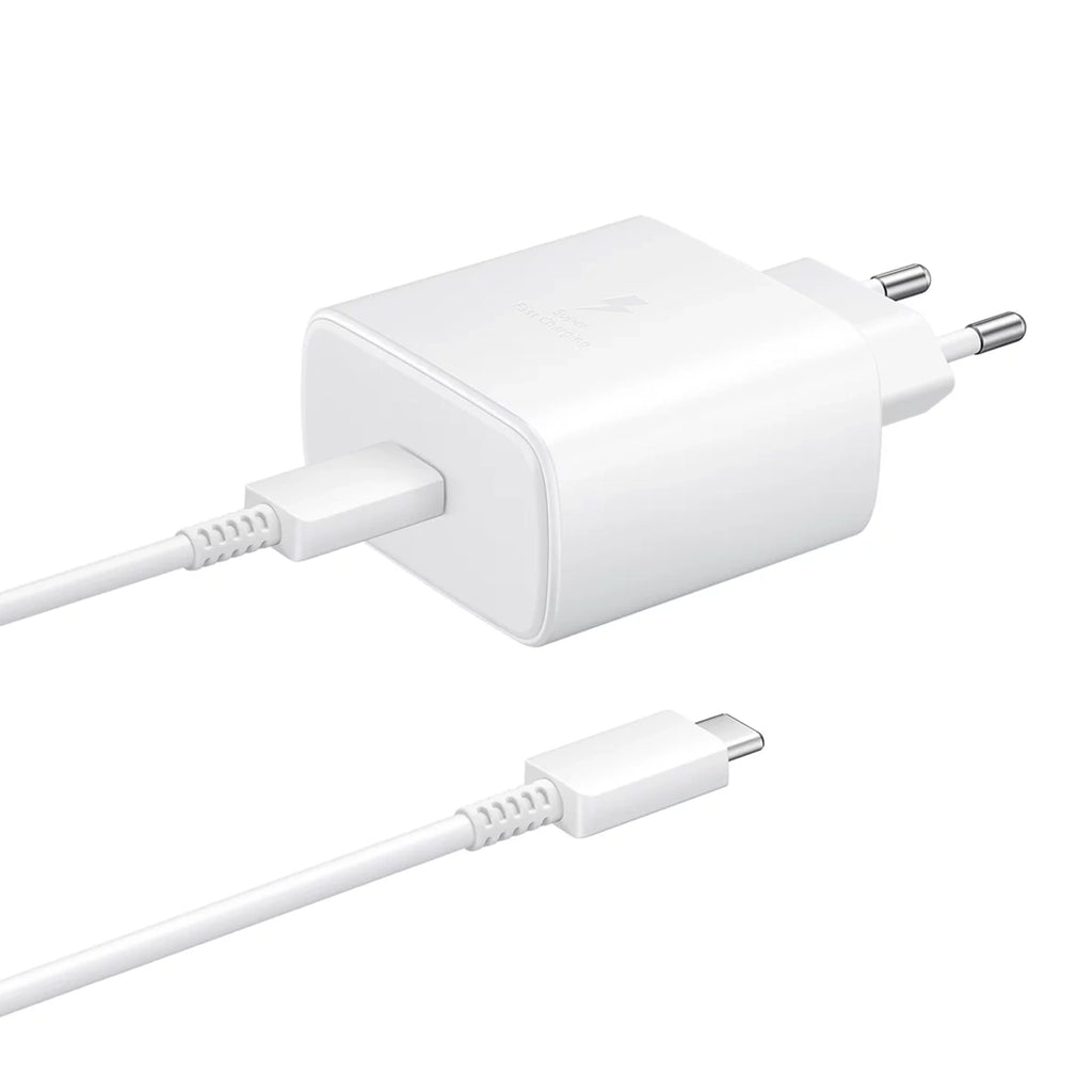 Samsung EP-TA845EWE 45W Wandladegerät mit USB-C-Kabel Samsung EP-DW767JWE 45W 1,8m (OOB Bulk - Ersatzverpackung) - weiß