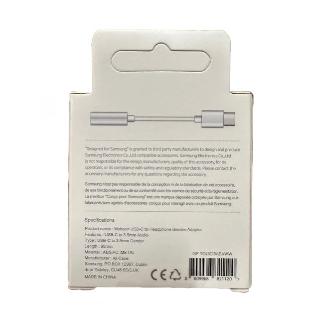 Samsung GP-TGU023AE DAC USB-C auf 3,5mm Mini-Klinkenadapter - weiß