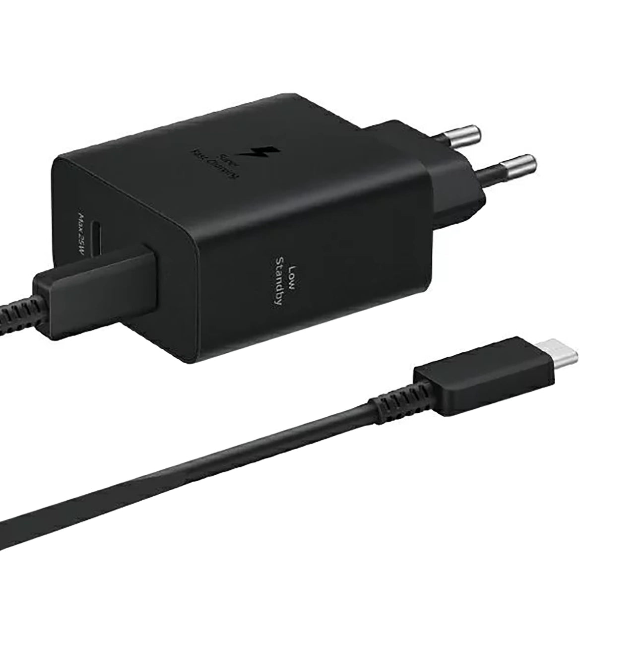 Samsung Power Adapter Duo EP-T5020XBEGEU Netzwerkladegerät 2x USB-C 50W - Schwarz