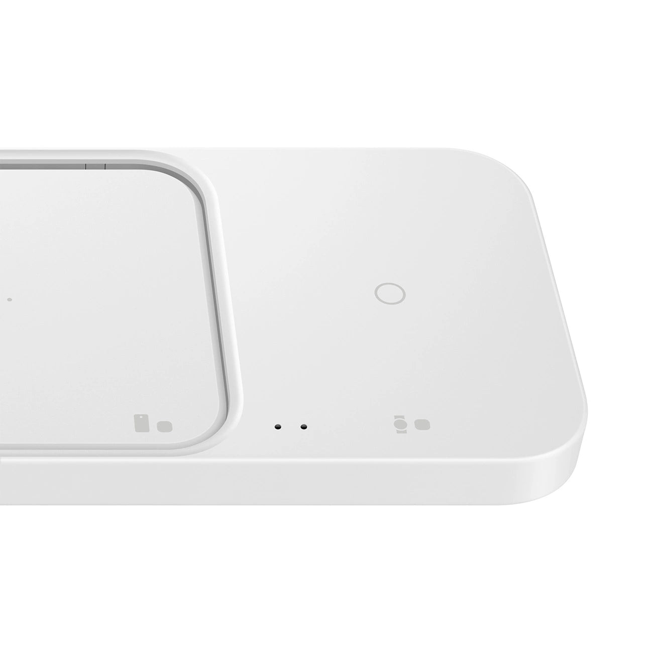 Samsung Wireless Charger Duo EP-P5400TWEGEU induktives Ladegerät 15W - Weiß + Netzladegerät + Kabel