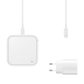 Samsung Wireless Charger Pad EP-P2400TWEGEU 15W induktives Ladegerät - Weiß + Netzladegerät