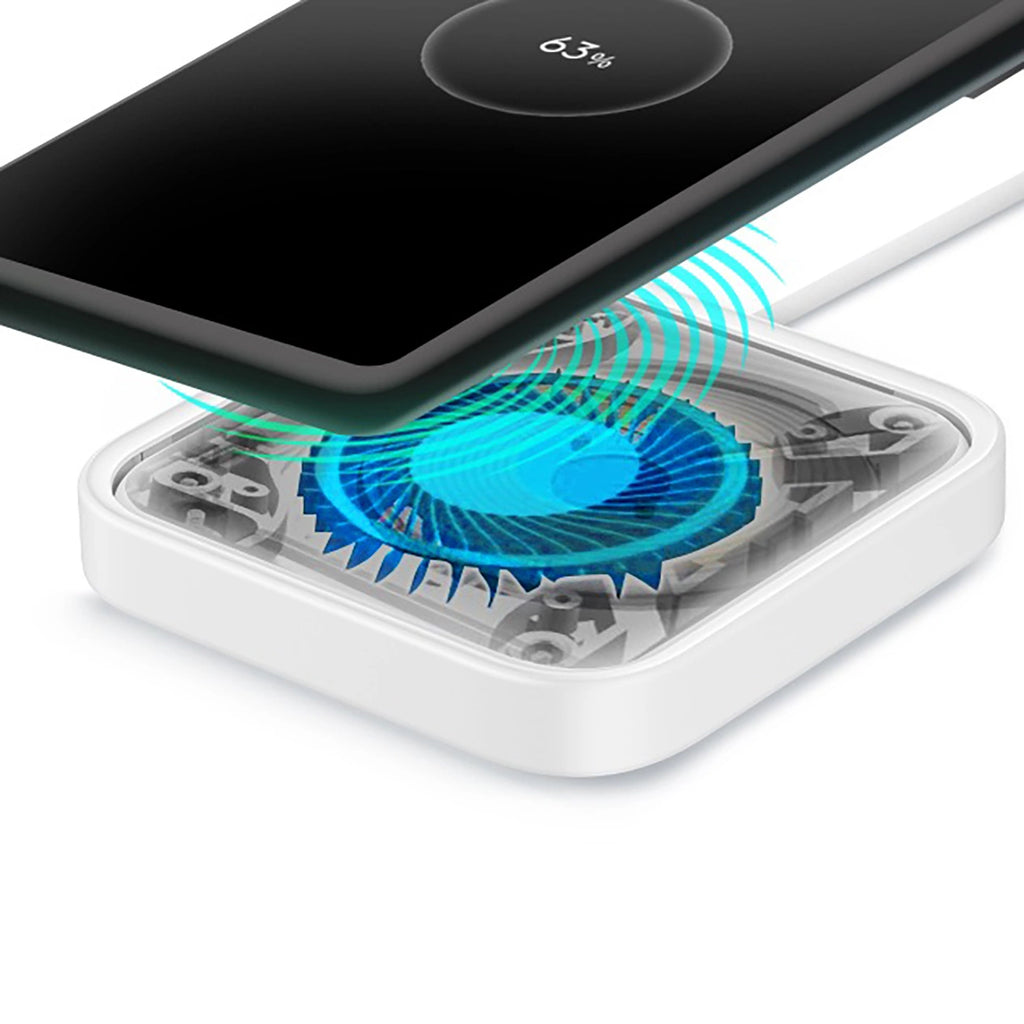 Samsung Wireless Charger Pad EP-P2400TWEGEU 15W induktives Ladegerät - Weiß + Netzladegerät