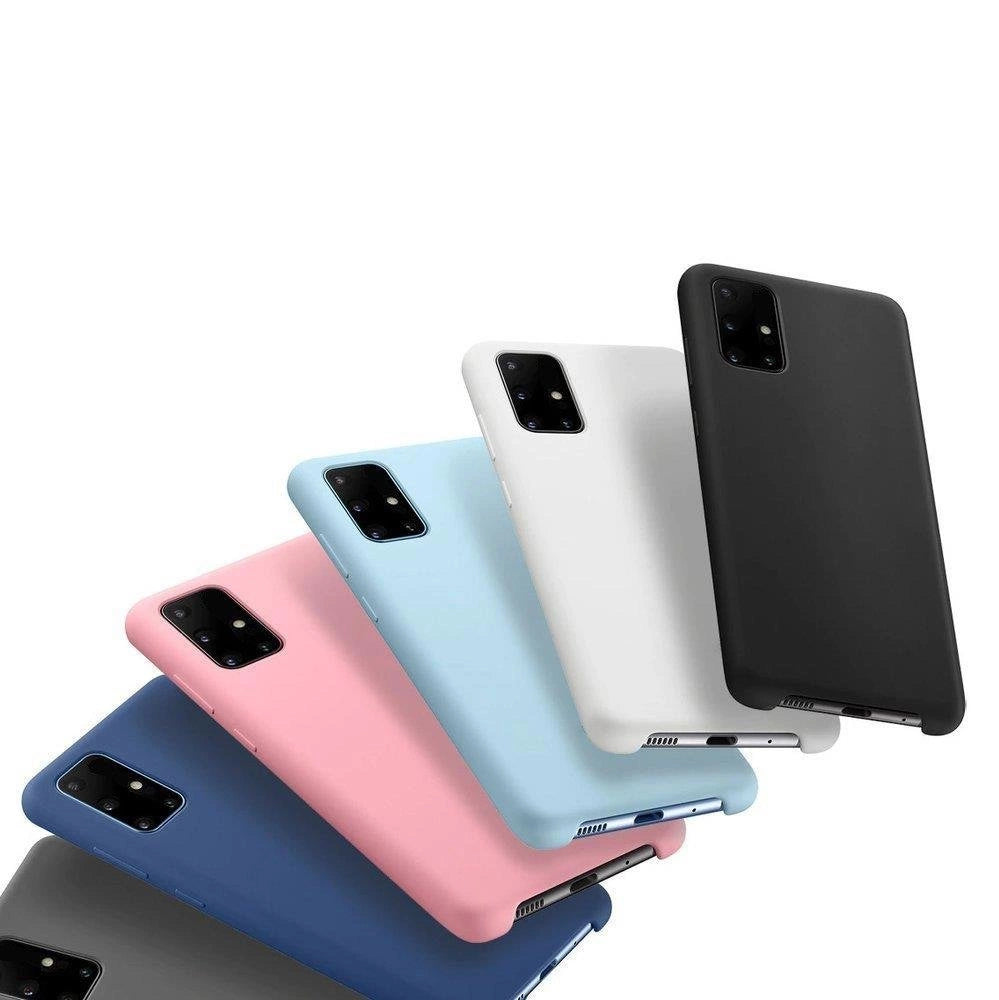 Silicone Case Flexibel Gummi Handyhülle Silikon Schutzhülle für Samsung Galaxy A03s blau