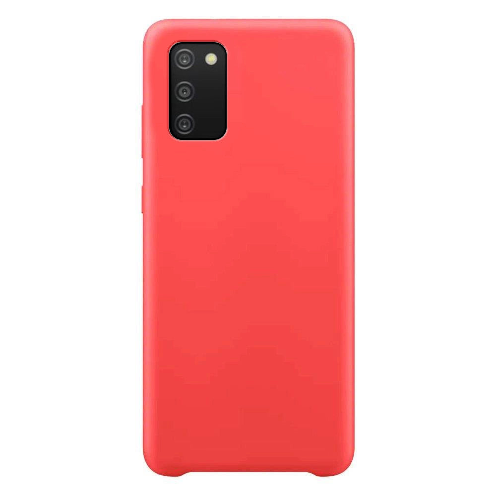 Silicone Case Flexibel Gummi Handyhülle Silikon Schutzhülle für Samsung Galaxy A03s rot