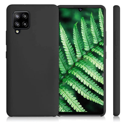 Silicone Case Flexibel Gummi Handyhülle Silikon Schutzhülle für Samsung Galaxy A42 5G schwarz