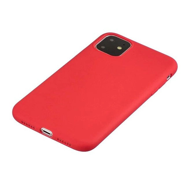 Silicone Case Flexibel Gummi Handyhülle Silikon Schutzhülle für iPhone 11 Pro rot