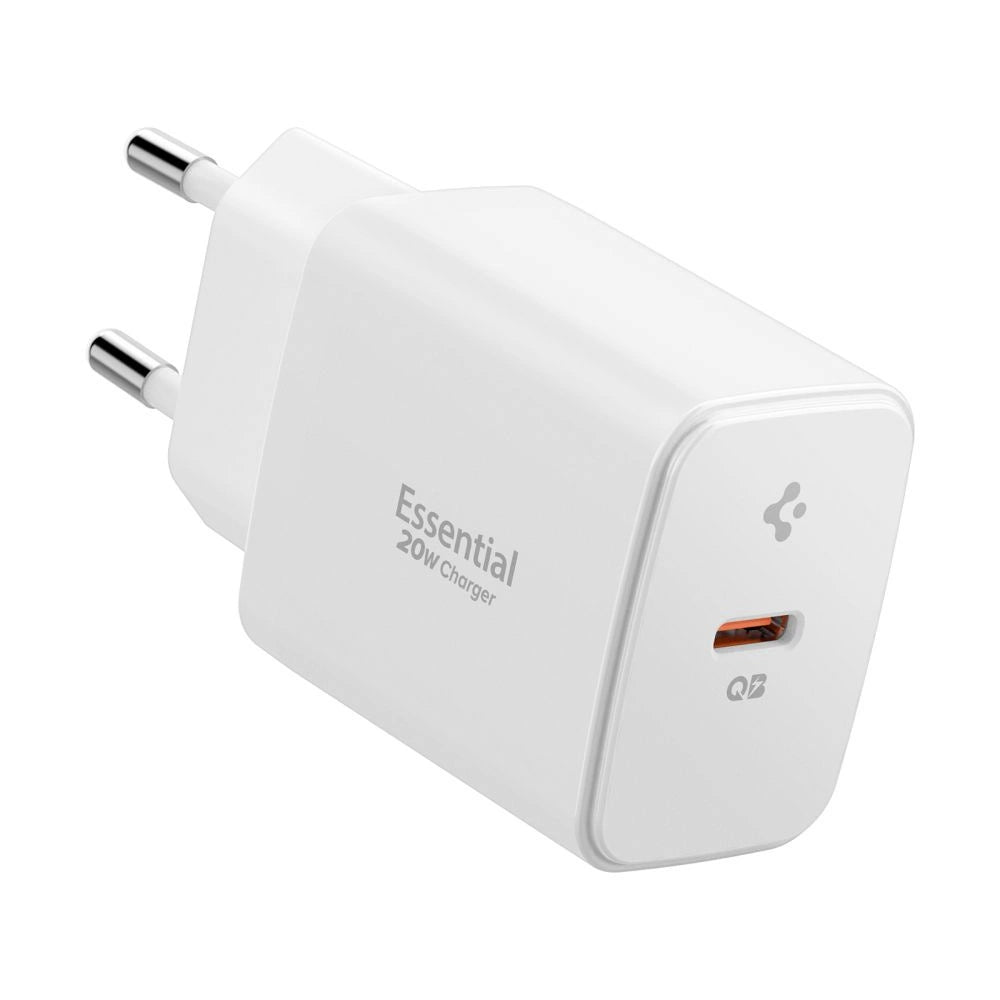 Spigen Essential EE201EU USB-C 20W Wandladegerät - Weiß