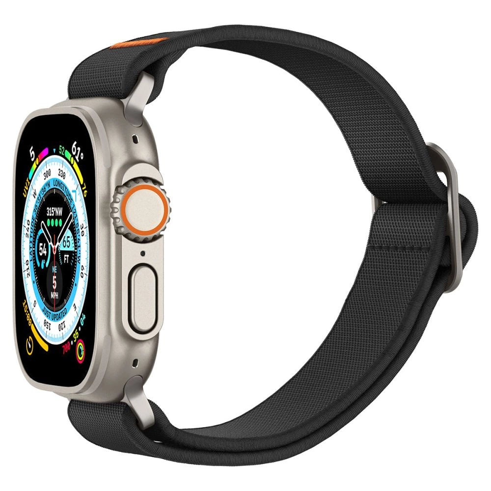 Spigen Fit Lite Ultra Armband für Apple Watch 4/5/6/7/8/9/SE/Ultra (42/44/45/49 mm) – Schwarz