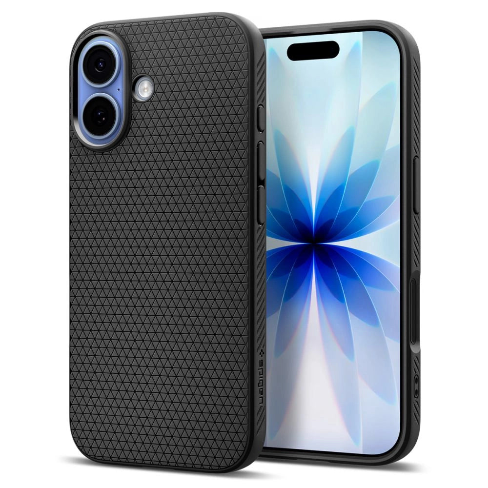 Spigen Liquid Air Case für iPhone 17 - Mattschwarz