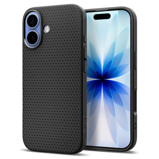 Spigen Liquid Air Case für iPhone 17 - Mattschwarz