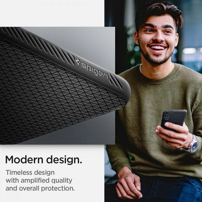 Spigen Liquid Air Hülle für Samsung Galaxy S22 – mattschwarz