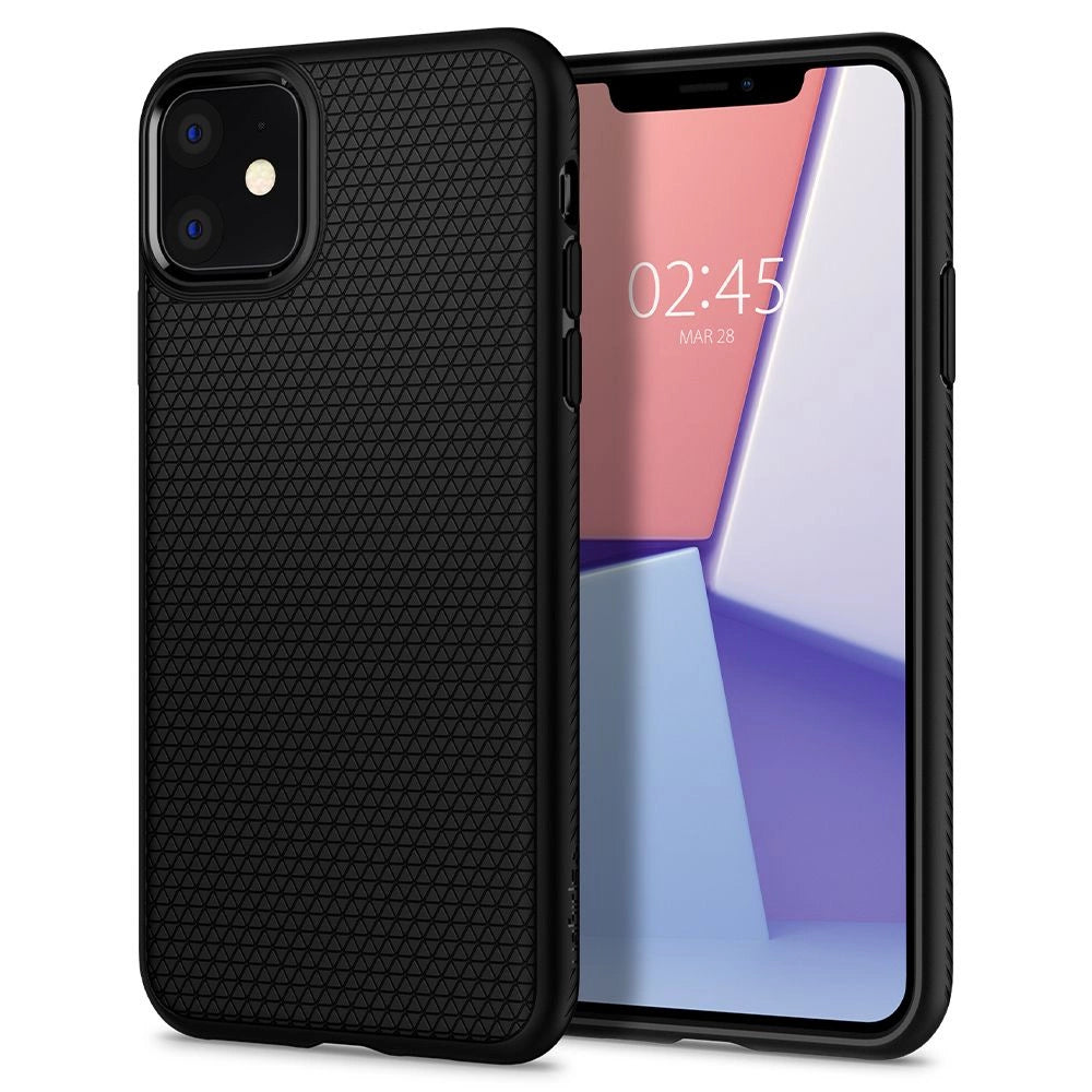 Spigen Liquid Air Hülle für iPhone 11 – mattschwarz