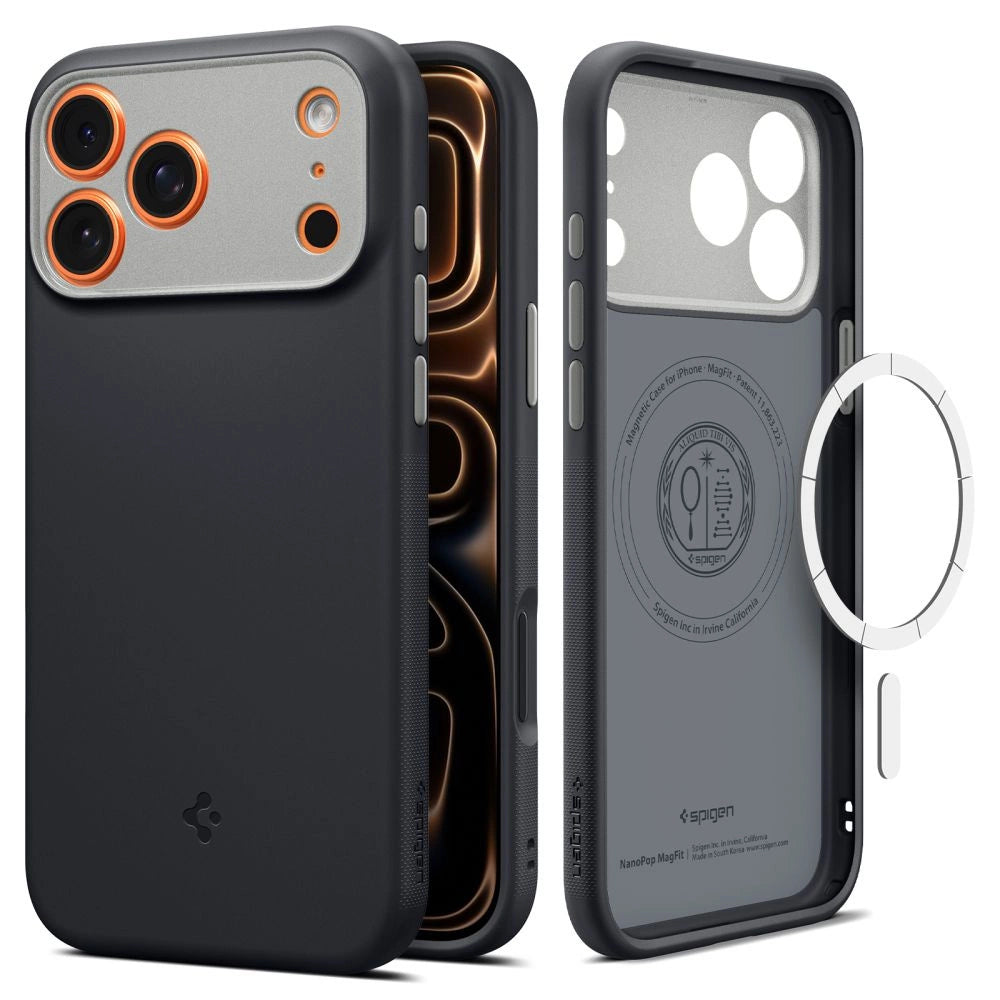 Spigen Nano Pop MagSafe Case für iPhone 17 Pro Max - Schwarz