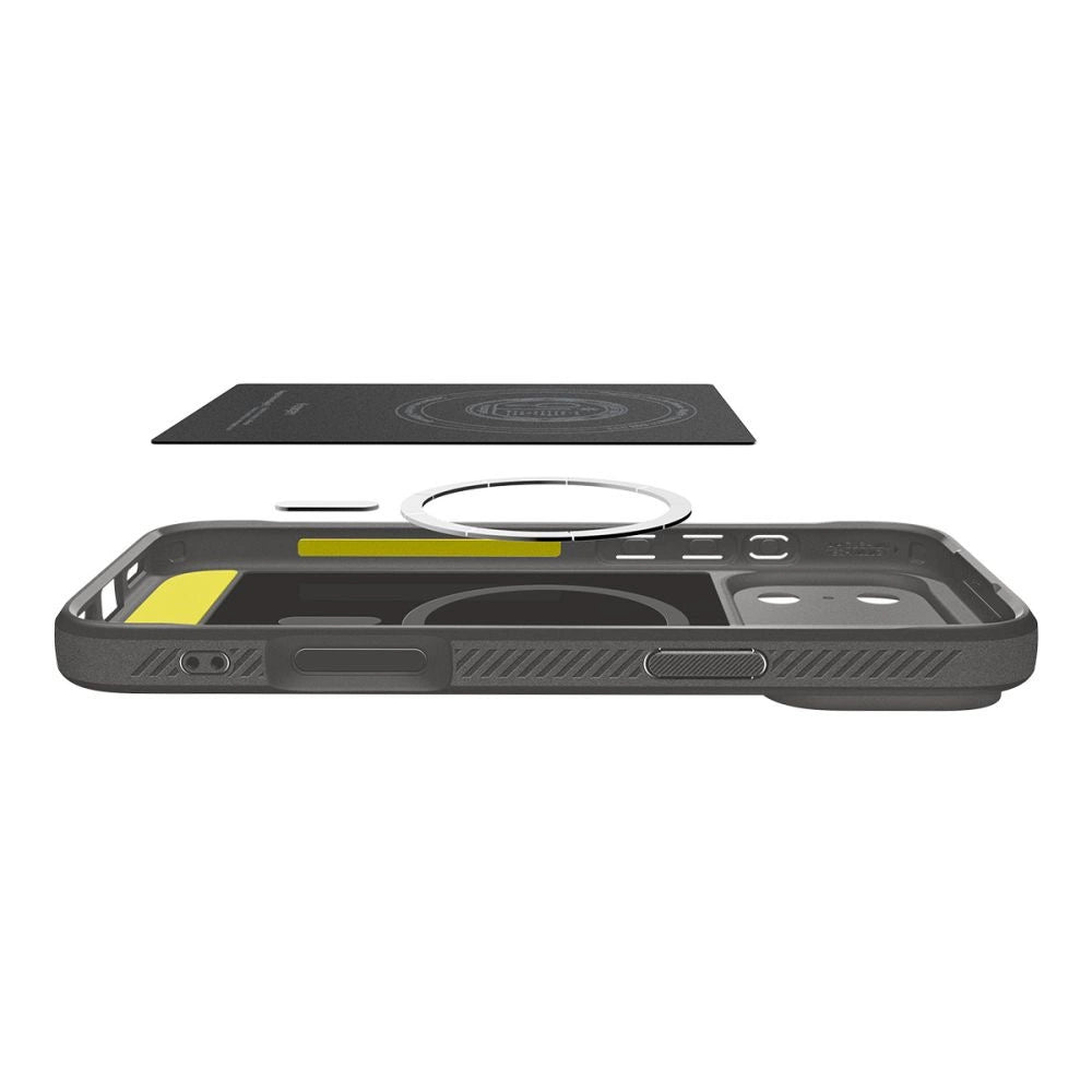 Spigen Rugged Armor Mag MagSafe Case für iPhone 17 Pro - Grau