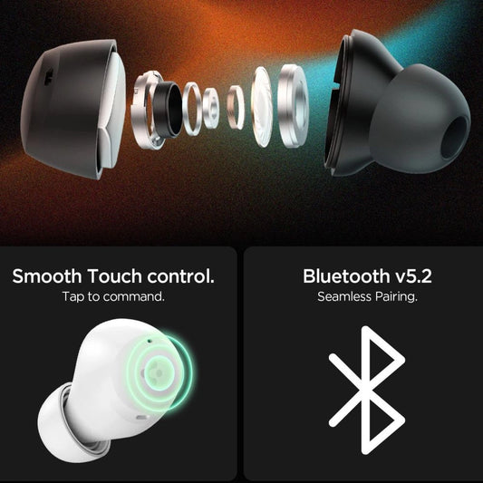 Spigen SA2401 ANC Pro Kabellose Kopfhörer - Weiß