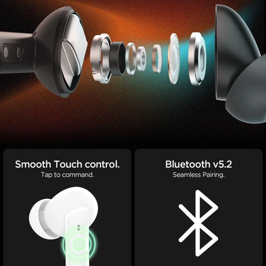 Spigen SA2402 ANC Pro Kabellose Kopfhörer - Schwarz