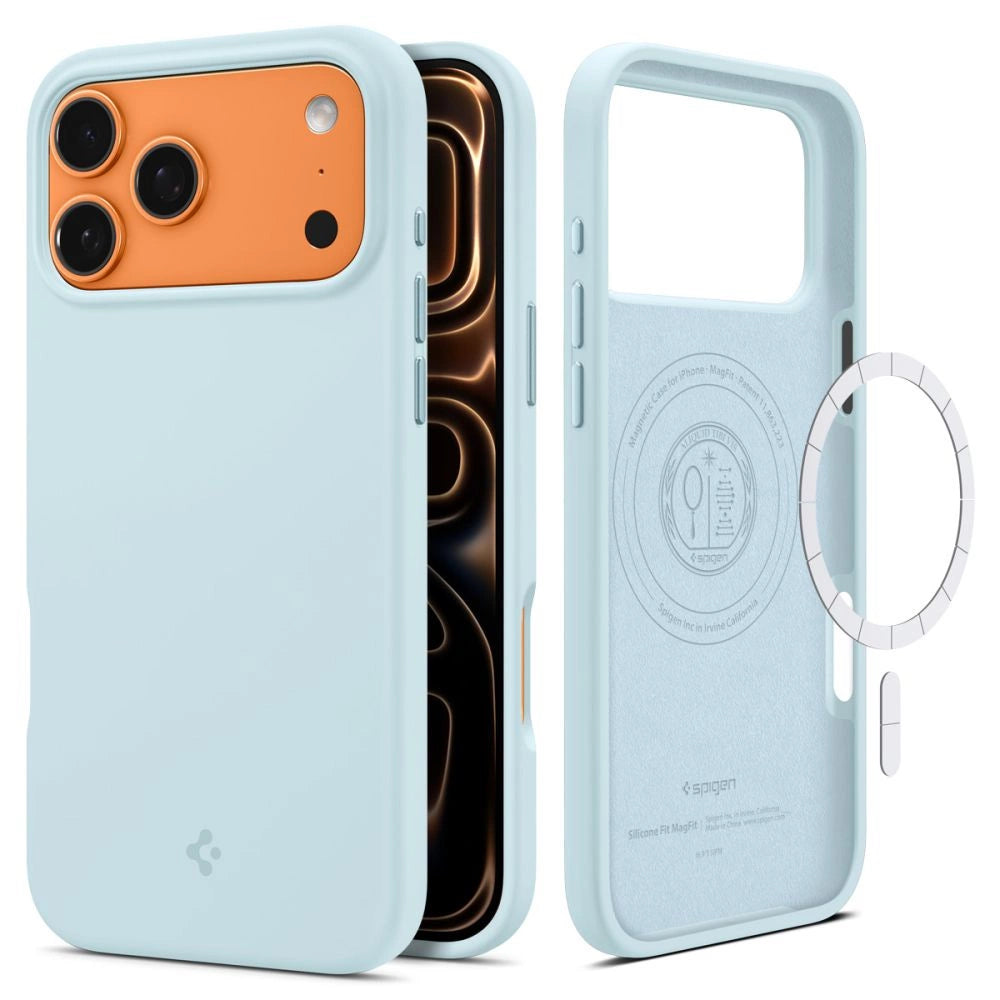 Spigen Silicone Fit MagSafe Case für iPhone 17 Pro Max - Blau