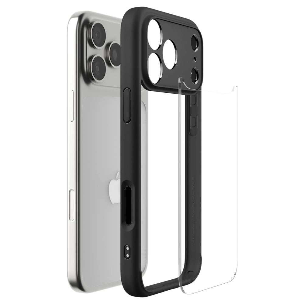 Spigen Ultra Hybrid Case für iPhone 17 Pro - Mattschwarz