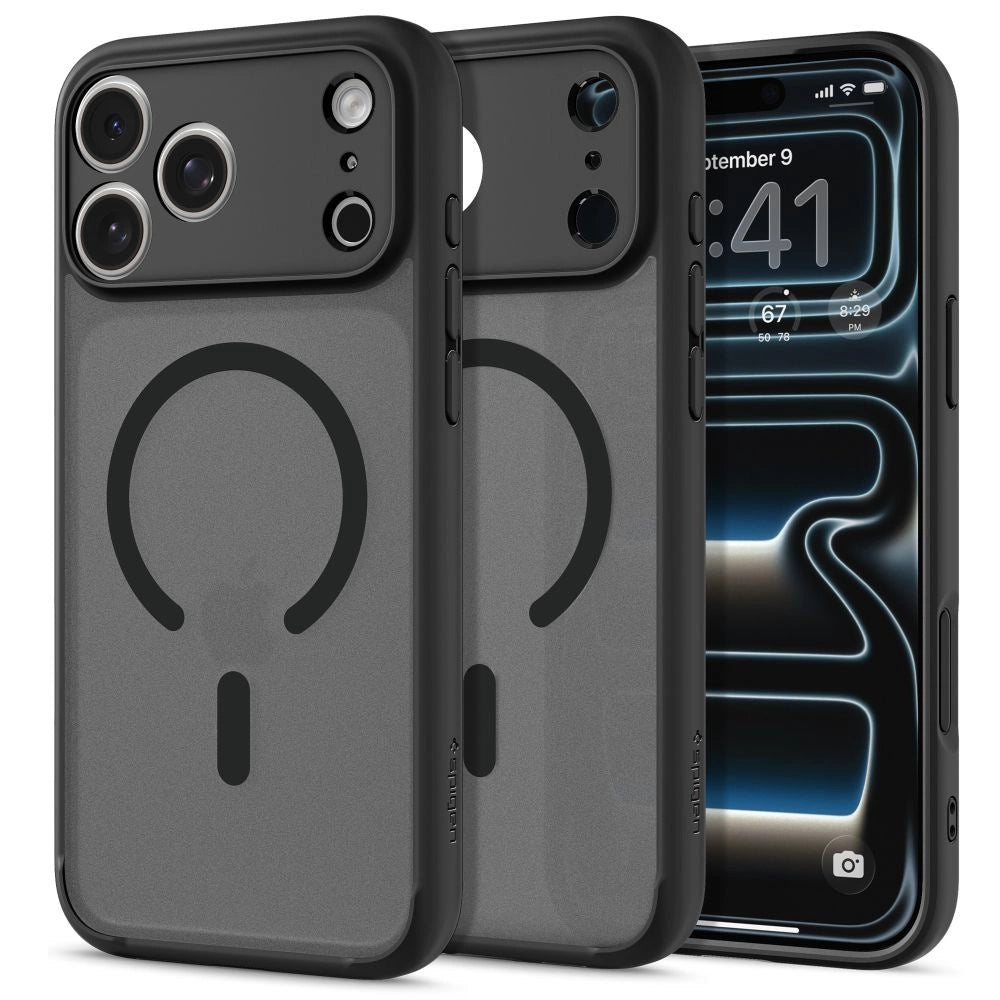 Spigen Ultra Hybrid MagSafe Case für iPhone 17 Pro - Schwarz