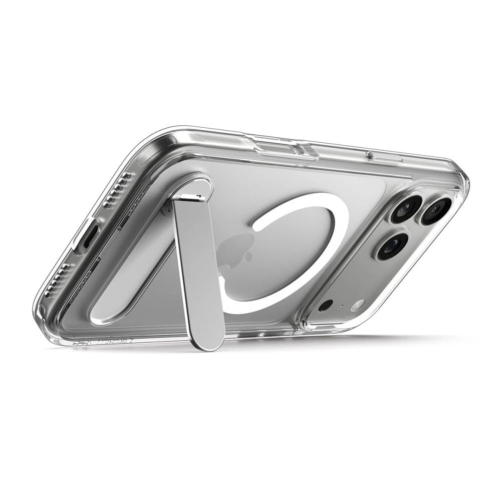 Spigen Ultra Hybrid "S" MagSafe Case für iPhone 17 Pro - Klar und Weiß