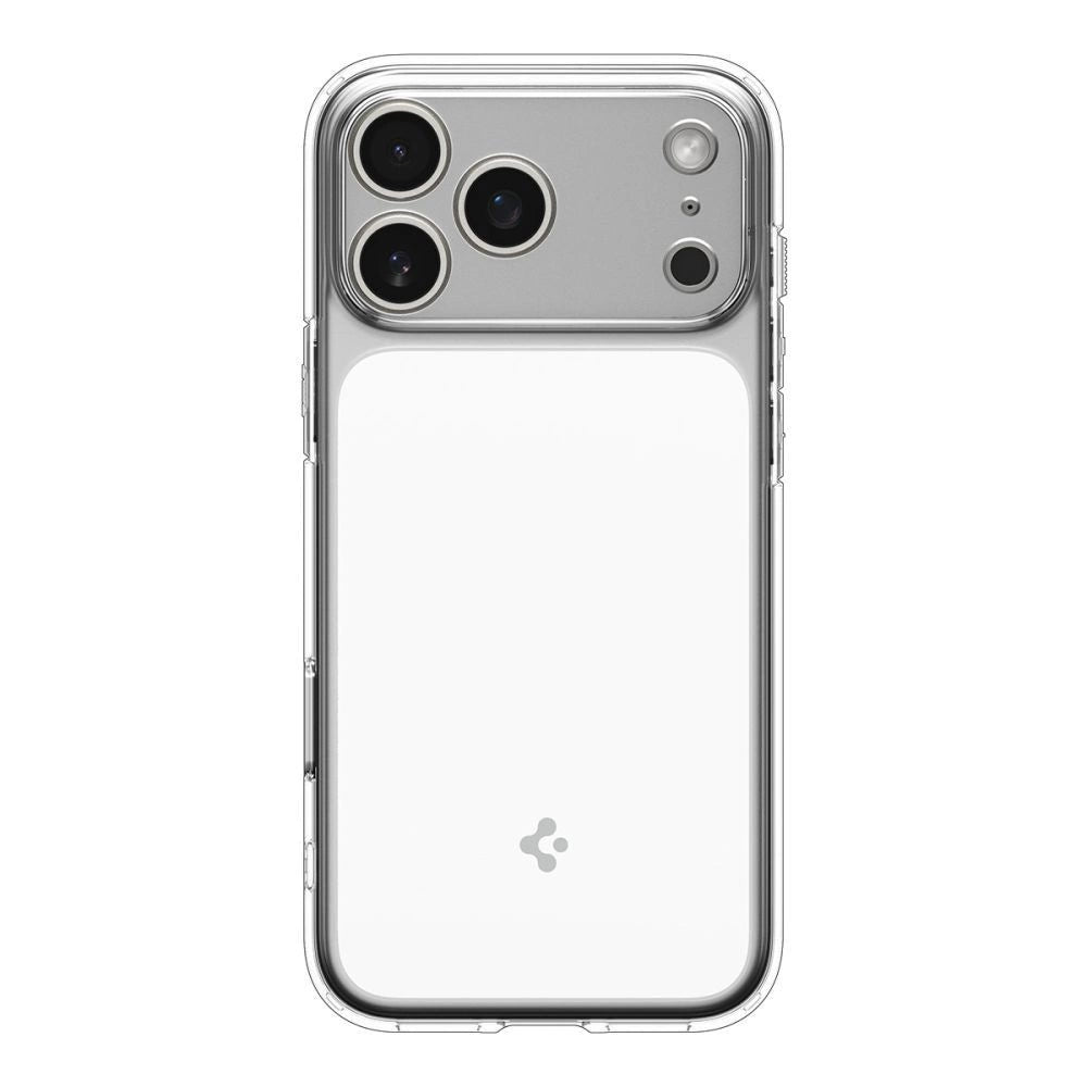 Spigen Ultra Hybrid "T" MagSafe Case für iPhone 17 Pro - Klar und Weiß