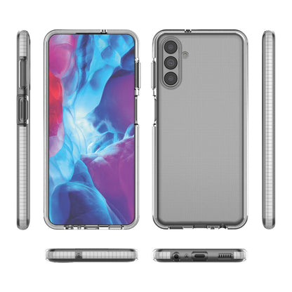 Spring Case Cover Gel Cover mit farbigem Rahmen für Samsung Galaxy A13 5G schwarz