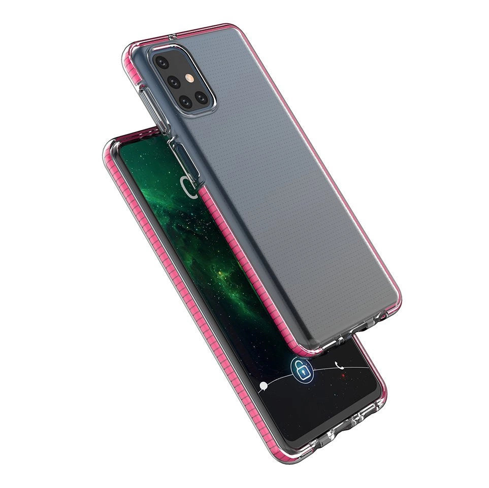 Spring Case Silikon Gel Handyhülle Schutzhülle für Samsung Galaxy M31s hellrosa