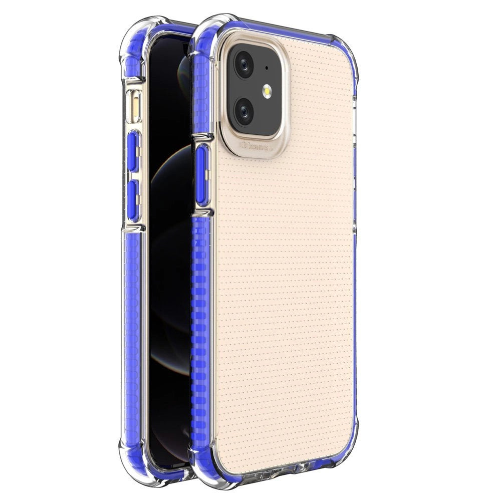 Spring Case Silikon Gel robust Handyhülle Schutzhülle für iPhone 12 mini blau
