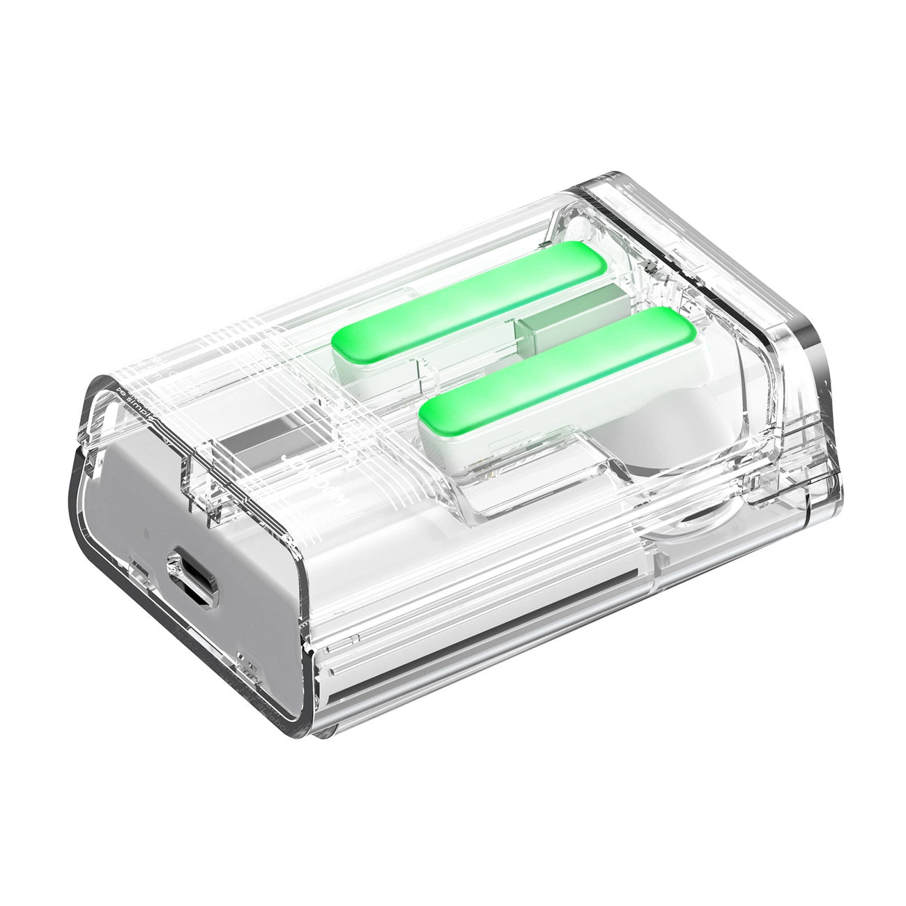 TWS Joyroom JR-TC1 IceLens Series kabellose Kopfhörer mit LED-Leuchten – Weiß