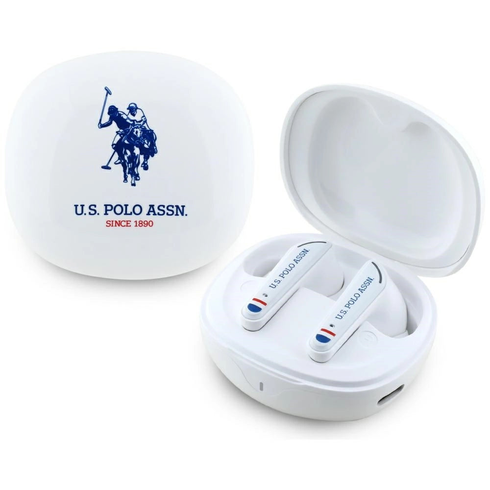 TWS US Polo DH Logo Bluetooth-Kopfhörer - Weiß