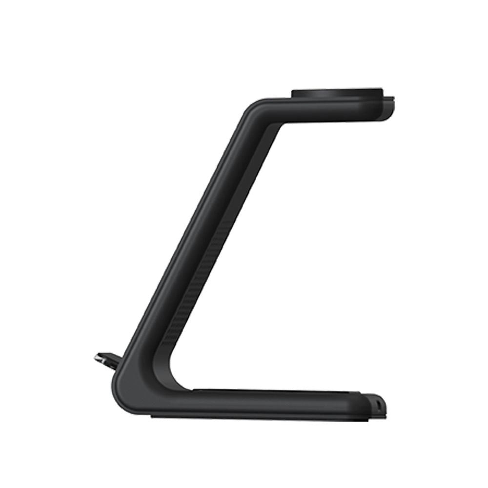 Tech-Protect A7 10W induktives Ladegerät in Form eines 3-in-1-Ständers für Smartphone / Kopfhörer / Smartwatch - Schwarz